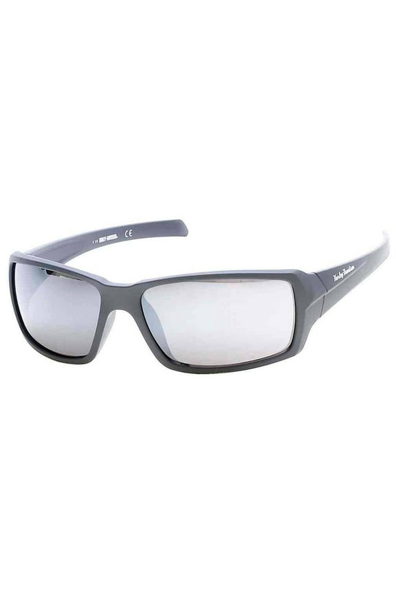 Men's Rectangle H-D Sunglasses, Gray Frame & Smoke Gray Lens, Harley Davidson