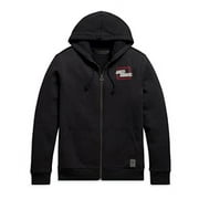Harley-Davidson Mens Retro Outline Hoodie - Slim Fit, 99097-20VH - X-Large