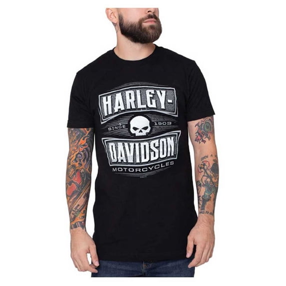 Harley-Davidson Men's Rockers Short Sleeve Crew-Neck Cotton T-Shirt (L), Harley Davidson