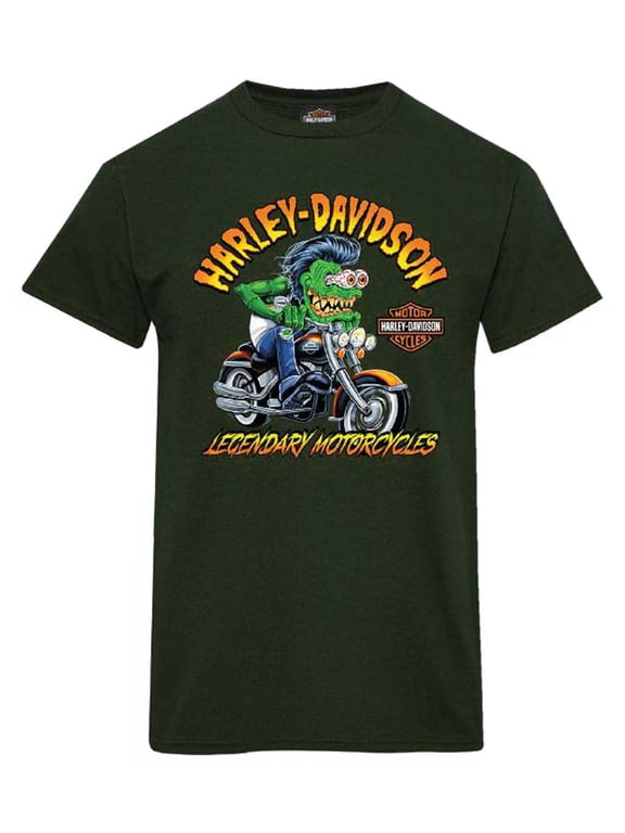 Harley-Davidson Men's Scoundrel Monster Short Sleeve T-Shirt, Forest Green (L)