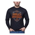 thumbnail image 1 of Harley-Davidson Men's Shielded Long Sleeve Crew-Neck Shirt, Vintage Black (XL), Harley Davidson, 1 of 2