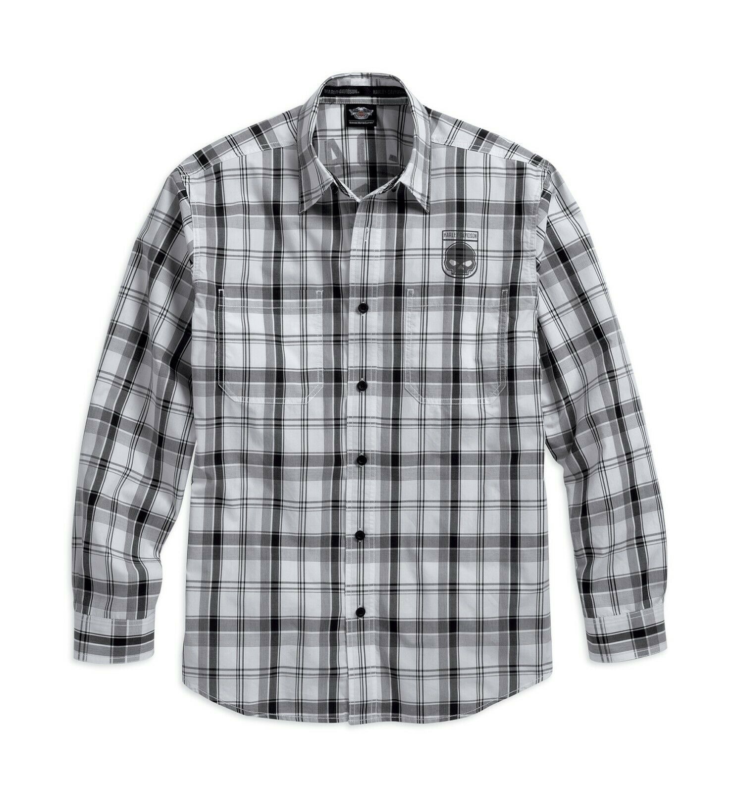 harley davidson dress shirts Staff Button Up Shirt Large Adult Orange Embroidered Biker Moto Shield Shirt is the definition of effortless style and premium comfort Men's H-D Essential Color Blocked