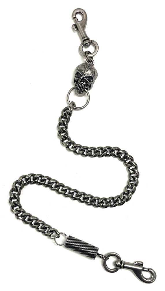 Harley-Davidson Men's Skull & Spring 24 inch Wallet Chain, Antique ...
