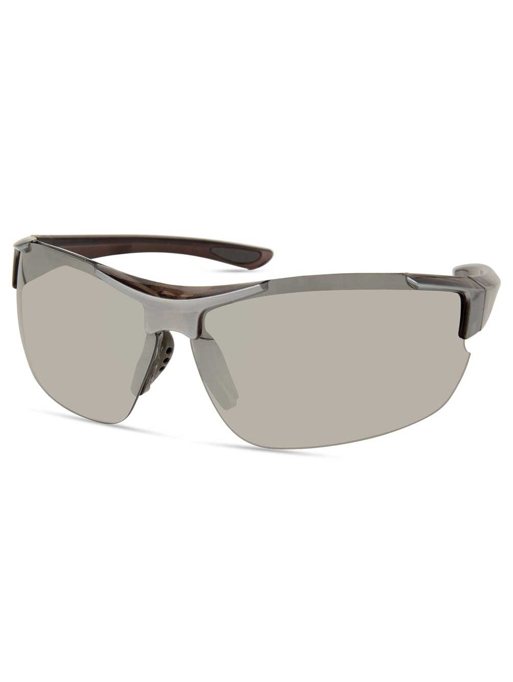 Harley-Davidson Men's Sport Wrap Sunglasses, Gray Frame/Smoke Mirror Lenses, Harley Davidson