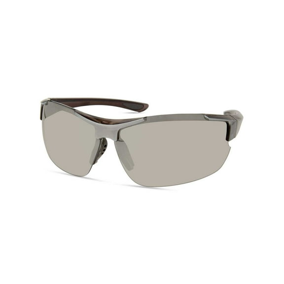 Harley-Davidson Men's Sport Wrap Sunglasses, Gray Frame/Smoke Mirror Lenses, Harley Davidson
