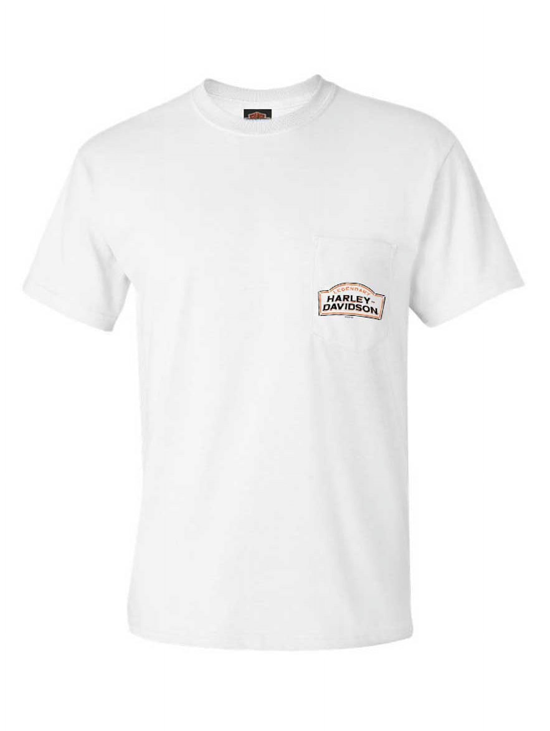Harley-Davidson Men's Stencil H-D Short Sleeve Chest Pocket T-Shirt, White (2XL), Harley Davidson - Walmart Business Supplies harley-davidson-logo-spray-paint-stencil-by-atom-s-lab-download-free-stl-model-printables-com