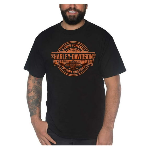 Harley-Davidson Men's Transmission Crew-Neck Short Sleeve Cotton T-Shirt (L), Harley Davidson