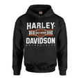 thumbnail image 1 of Harley-Davidson Men's Varsity B&S Logo Pullover Cotton-Blend Hoodie, Black (XL), Harley Davidson, 1 of 2
