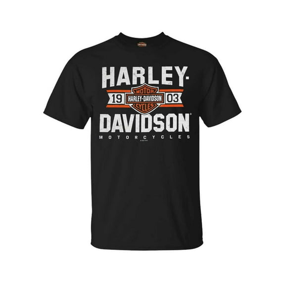 Harley-Davidson Men's Varsity B&S Short Sleeve Crew-Neck T-Shirt - Black (2XL), Harley Davidson