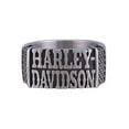 thumbnail image 1 of Harley-Davidson Men's Western HD Band Ring, Antique Stainless Steel HSR0073 (11), Harley Davidson, 1 of 2