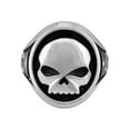 thumbnail image 1 of Harley-Davidson Men's Willie G Skull H-D Stainless Steel Metal Ring (9), Harley Davidson, 1 of 4