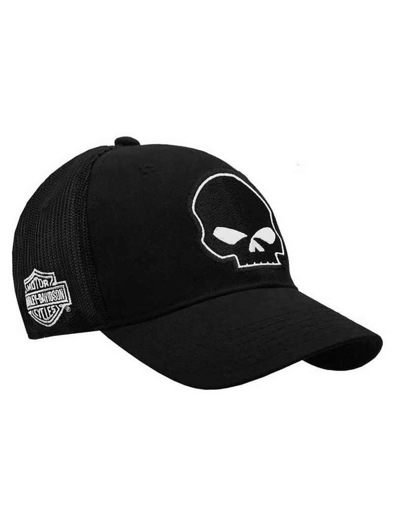 Harley-Davidson Men's Willie G Skull Logo Curved Brim Mesh