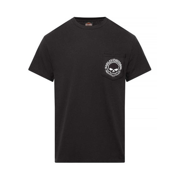 Harley-Davidson Men's Willie G Skull Short Sleeve Tee w/ Chest Pocket (XL), Harley Davidson