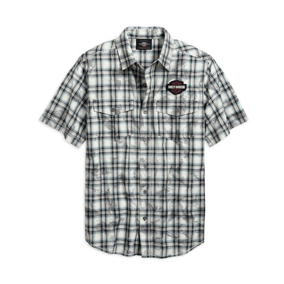 Harley-Davidson Men's Winged Logo Plaid Shirt - 96763-19VM