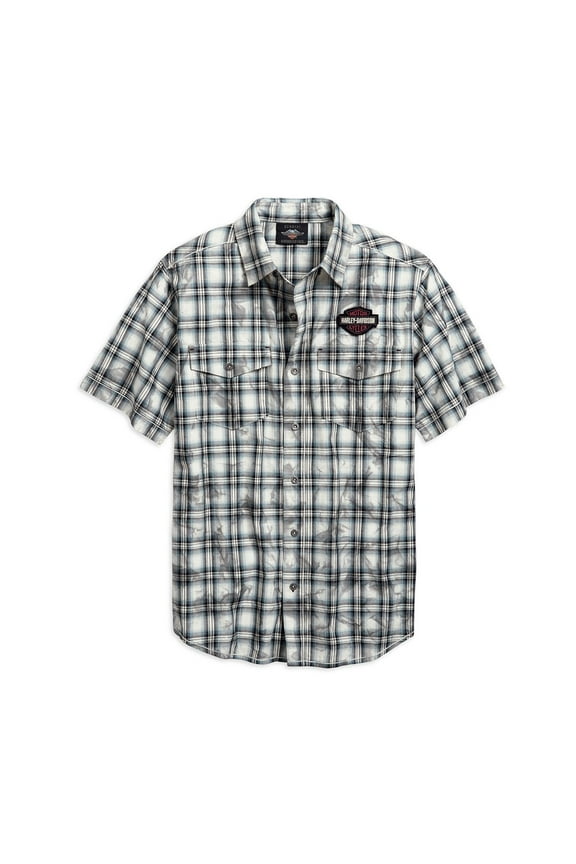 Harley-Davidson Men's Winged Logo Plaid Shirt - 96763-19VM