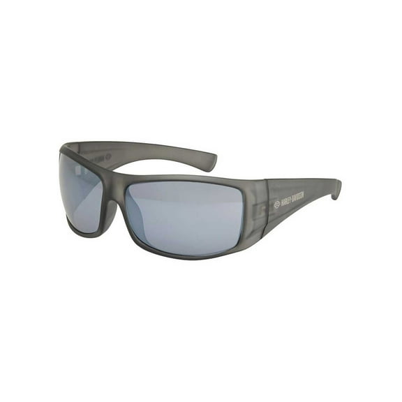 Harley-Davidson Men's Workout Gray Smoke Mirror Performance Riding Sunglasses, Harley Davidson