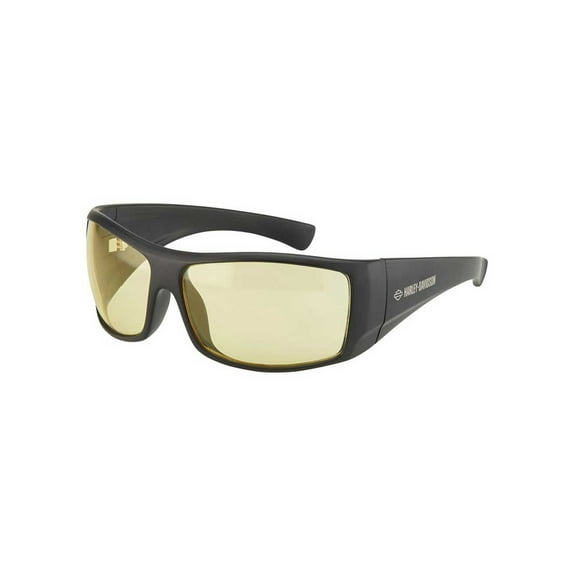 Harley-Davidson Men's Workout Yellow Polycarbonate Performance Riding Sunglasses, Harley Davidson