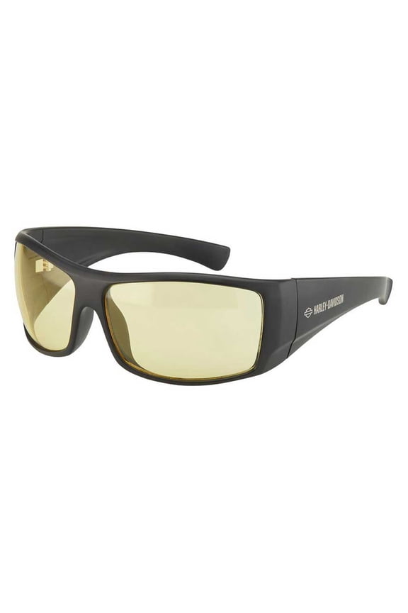 Men's Workout Yellow Polycarbonate Performance Riding Sunglasses, Harley Davidson