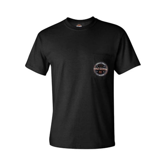 Harley-Davidson Men's Worlds Finest HD Chest Pocket Short Sleeve T-Shirt (XL), Harley Davidson