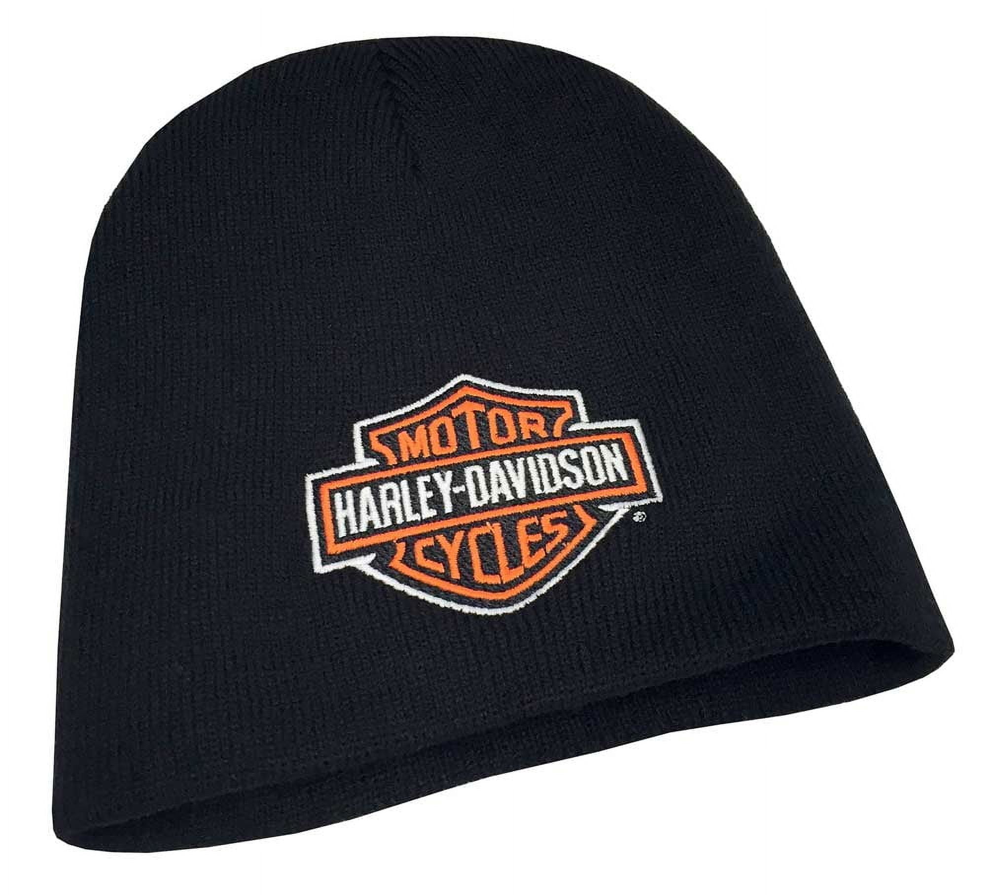 Harley-Davidson Men's Bar & Shield Cuffed Beanie - Black, 100% Acrylic, Woven Label 2 thumbnail image