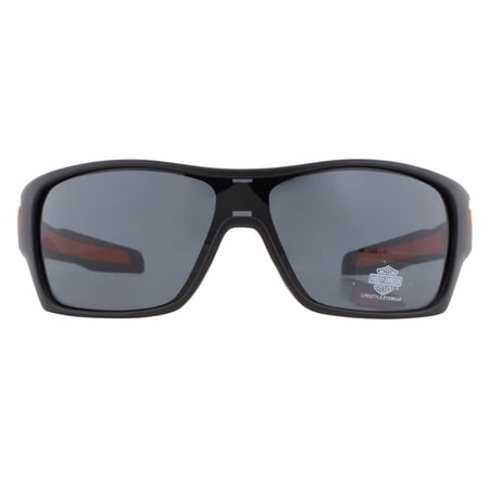 Harley-Davidson Mens Full Coverage Sunglasses, Matte Black Frames & Smoke Lenses, Harley Davidson