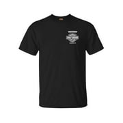 Harley-Davidson Mens Lightning Crest Crew-Neck Short Sleeve Cotton T-Shirt (5XL), Harley Davidson
