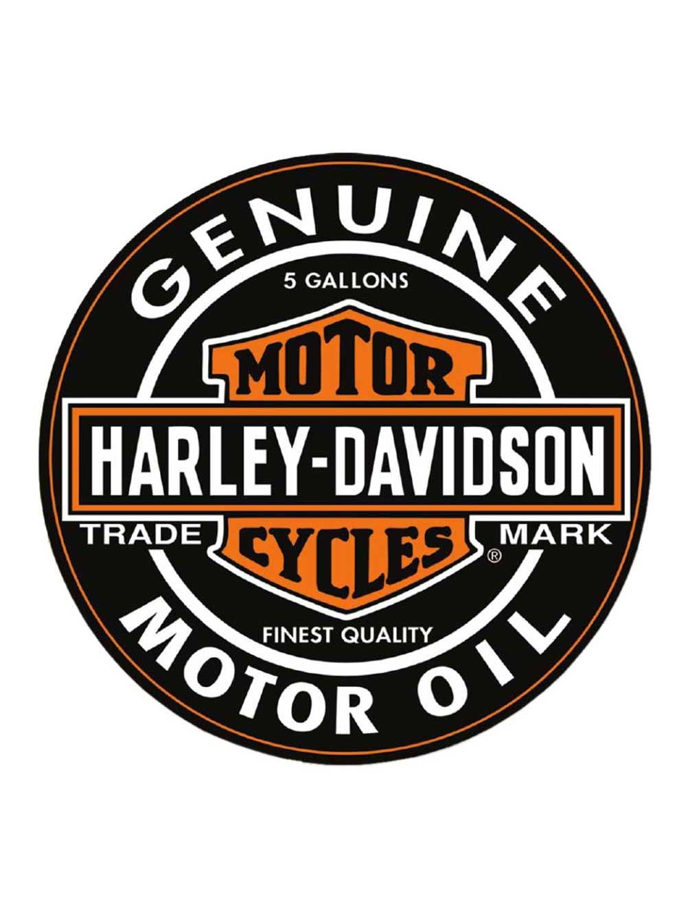 Harley-Davidson® Motor Oil Bar & Shield Logo Round Puzzle - 26.5 inch ...