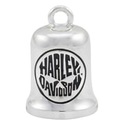 Harley-Davidson Motorcycle H-D Text Willie G Skull Ride Bell - Black On Silver, Harley Davidson