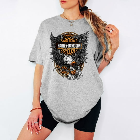 Harley-Davidson Motorcycles Legend Eagle T-Shirt - Classic Fan Gift for Men & Women - Vintage Graphic Tee
