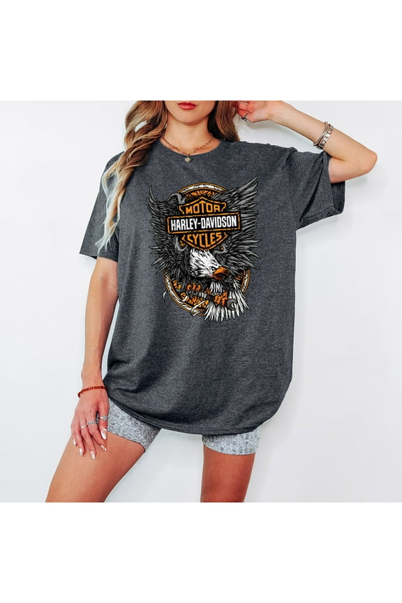 Harley-Davidson Motorcycles Legend Eagle T-Shirt - Classic Fan Gift for Men & Women - Vintage Graphic Tee