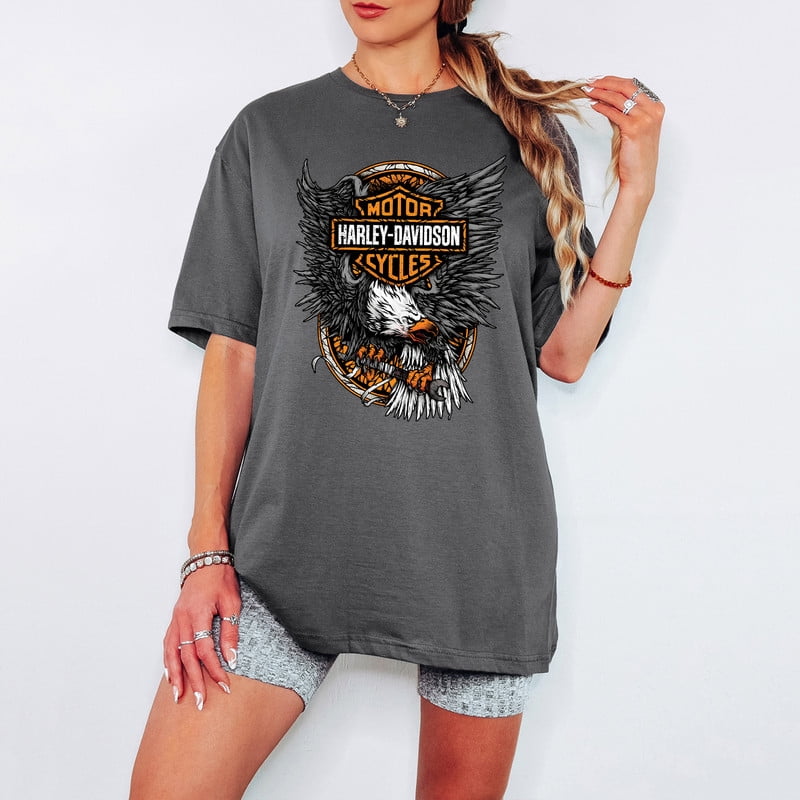 Harley-Davidson Motorcycles Legend Eagle T-Shirt - Classic Fan Gift for Men & Women - Vintage Graphic Tee