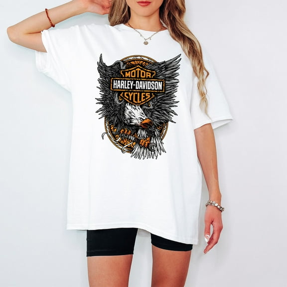 Harley-Davidson Motorcycles Legend Eagle T-Shirt - Classic Fan Gift for Men & Women - Vintage Graphic Tee