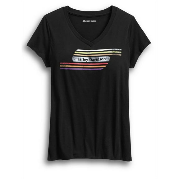 Harley-Davidson Official Women's Retro Tank Stripe Tee - 99084-18VW