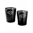 thumbnail image 1 of Harley-Davidson Open Bar & Shield Double Old Fashion Glass Set - Stainless Steel, Harley Davidson, 1 of 1
