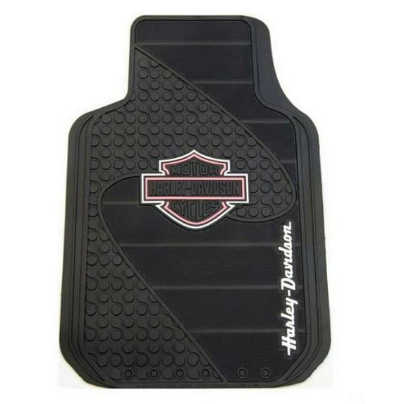 Harley-Davidson Pink Bar & Shield Factory Front Floor Mats Set of 2 Black P1384P, Harley Davidson