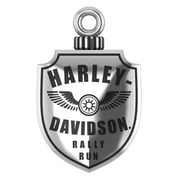 Harley-Davidson Rally Run Shield Motorcycle Ride Bell - Sterling Silver Finish, Harley Davidson