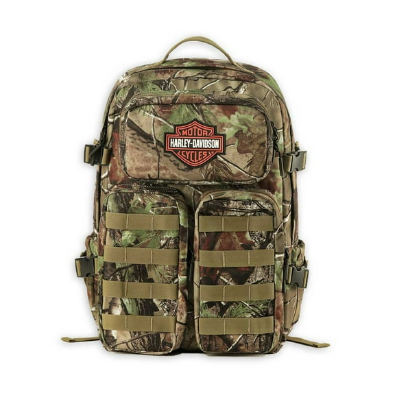 Harley-Davidson Realtree Camo Bar & Shield Backpack, High-Density Polyester, Harley Davidson
