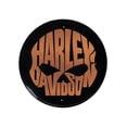 thumbnail image 1 of Harley-Davidson Round Tin Sign, Shiny Copper Willie G Skull Logo - 12 inches, Harley Davidson, 1 of 2