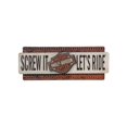thumbnail image 1 of Harley-Davidson Screw It Let's Ride Embossed Metal Sign, 22 x 9 Inches HDL-15518, Harley Davidson, 1 of 4
