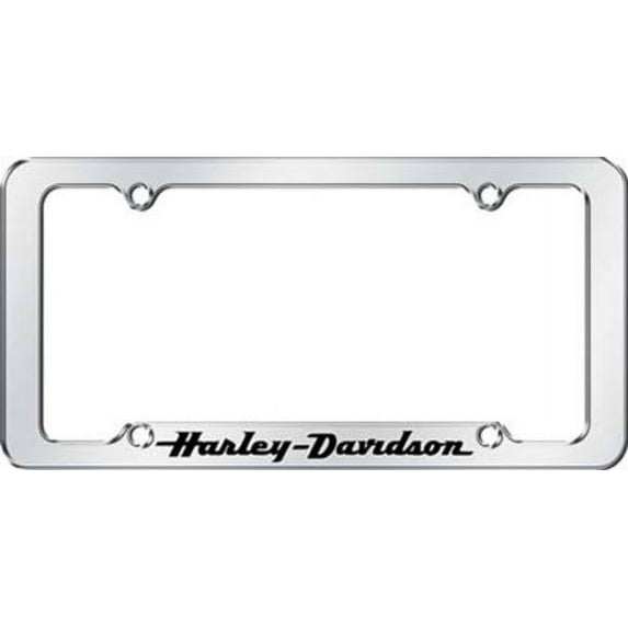 Harley-Davidson Script w/Black Letters Frame