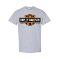 thumbnail image 1 of Harley Davidson Shirt, Men's Elongated Orange Bar & Shield T-Shirt, 1 of 4