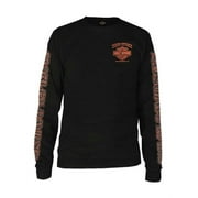 Harley-Davidson Short Sleeve Crewneck Graphic Prints Black Cotton, T-Shirt (Men's)