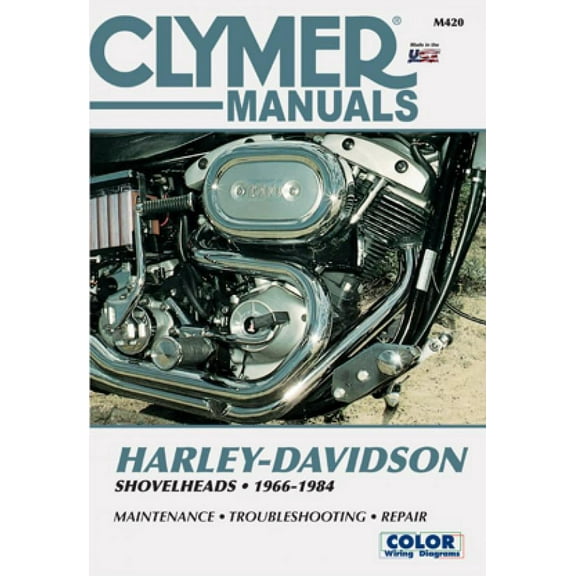 Harley-Davidson Shovelhead Motorcycle (1966-1984) Clymer Repair Manual ^