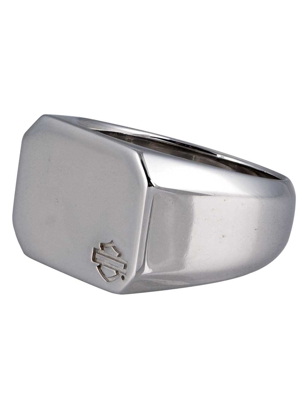 【Harley-Davidson】Modern Edge Bar & Shield シグネットリング Harley-Davidson-Signet-Edge-