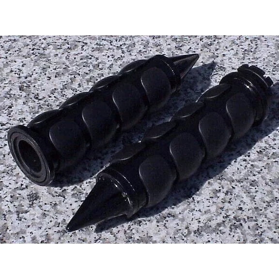 Harley Davidson Sportster Dyna Glide Softail Road King BLACK SPIKE HAND GRIPS