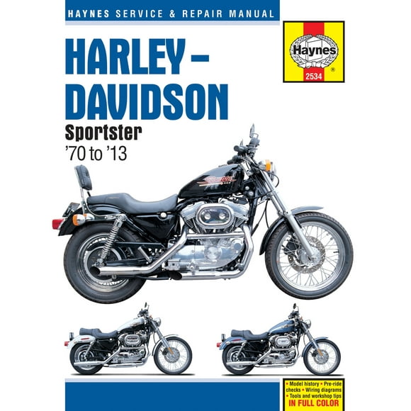 Harley-Davidson Sportsters XL, XLH, XLCH, XLS & XLX with 883/1000/1100 & 1200 engines (70-13) Haynes Repair Manual ^