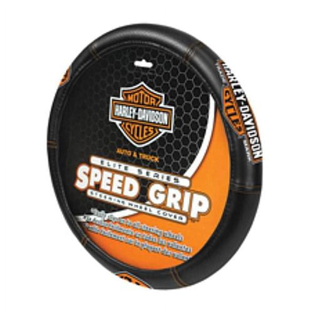 Harley-Davidson Steering Wheel Cover, Vintage Elite Bar & Shield Speed Grip 6644, Harley Davidson