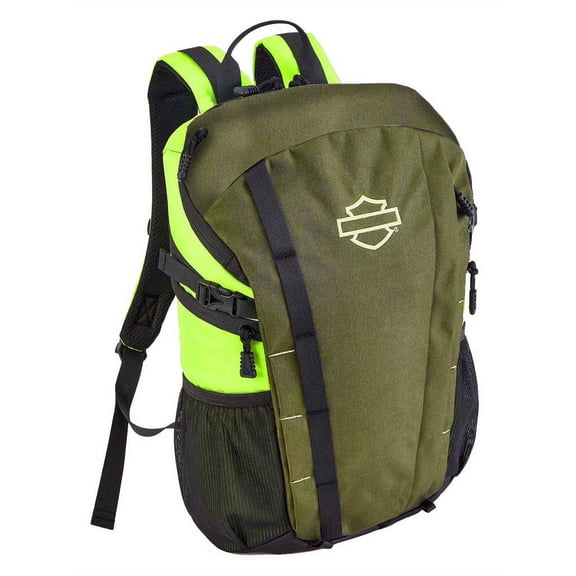 Harley-Davidson Street Cruiser Water-Repellent Backpack - Green/Lime, Harley Davidson