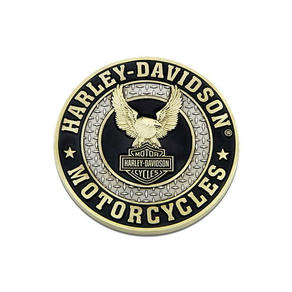 Harley-Davidson Up-Winged Eagle B&S Heavy-Duty Metal Magnet, 3 in. 8008567, Harley Davidson