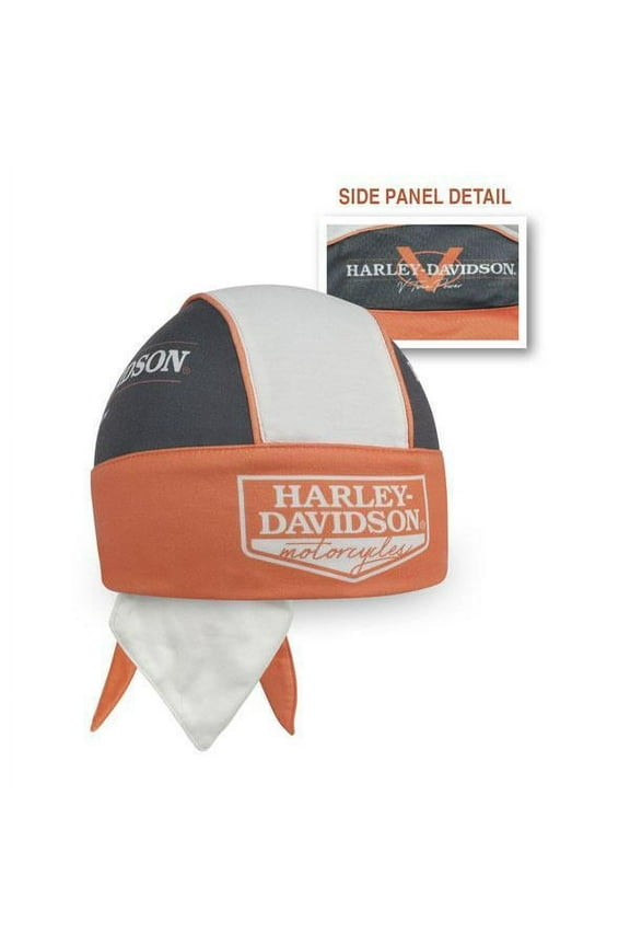 Harley-Davidson V-Twin Power Light Orange & Gray Headwrap - HW132538
